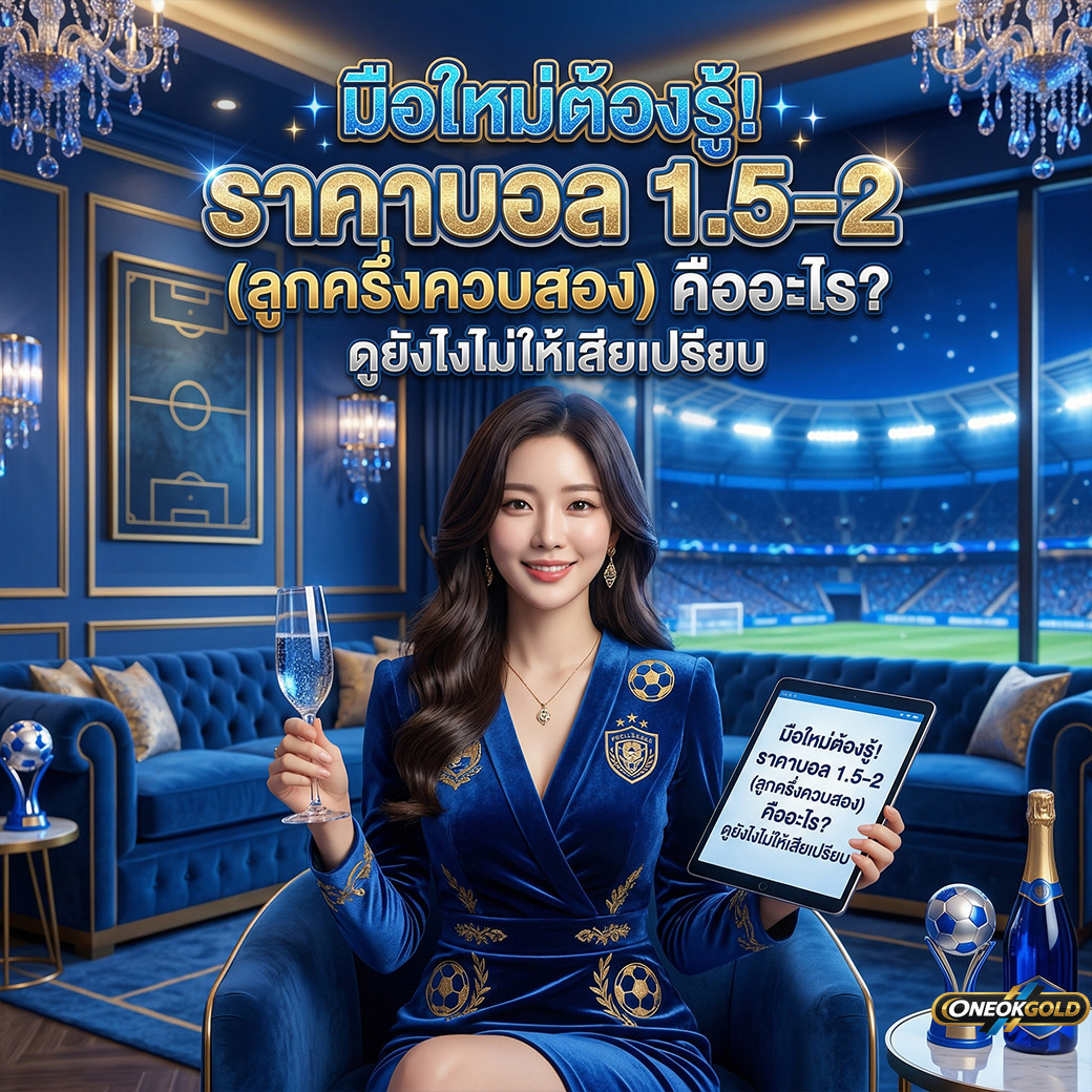 มือใหม่ต้องรู้! ราคาบอล 1.5-2 (ลูกครึ่งควบสอง) คืออะไร? ดูยังไงไม่ให้เสียเปรียบ